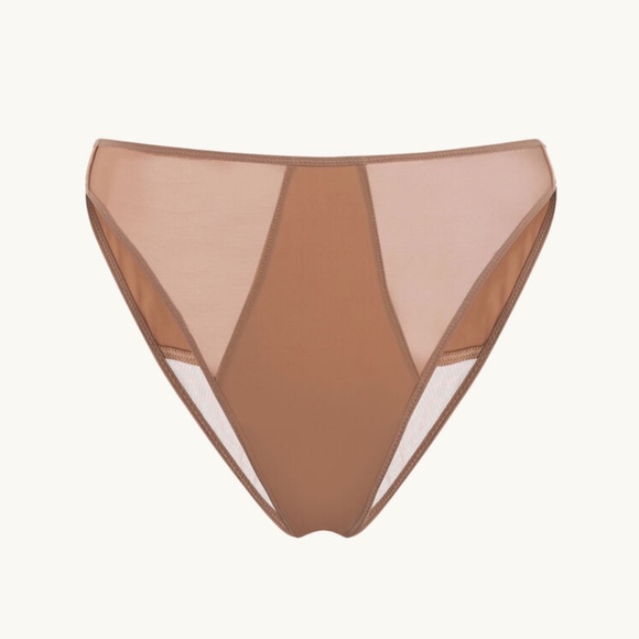 WOLFORD Sheer Opaque Underwear Brief in Macchiato - Size L - NWT Brand New - Picture 1 of 7